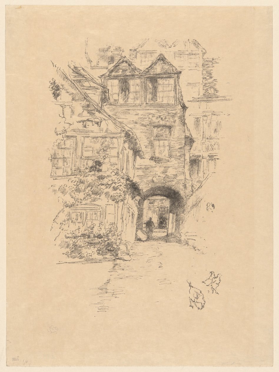 Das Priesterhaus, Rouen von James McNeill Whistler