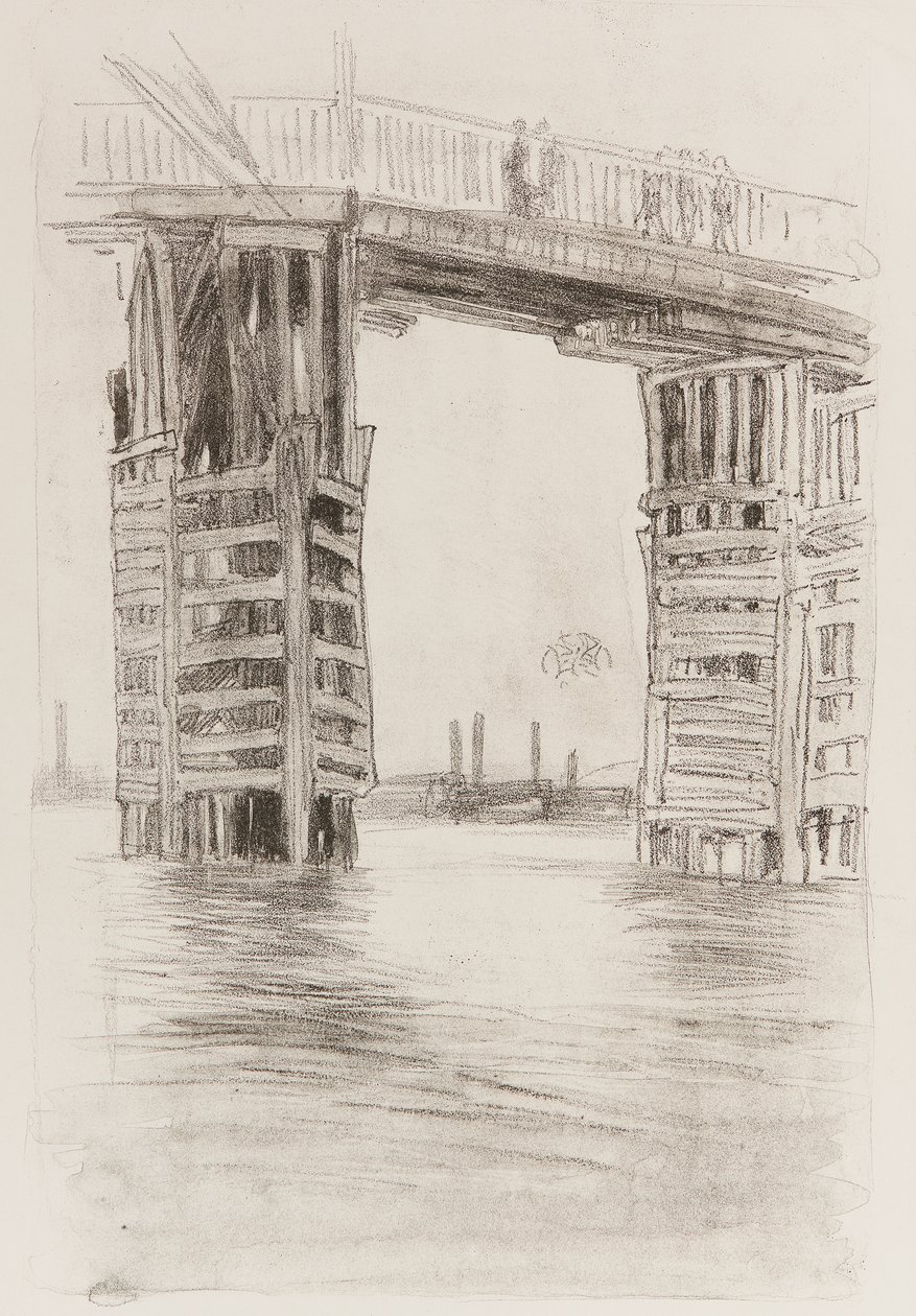 Die hohe Brücke von James Abbott McNeill Whistler