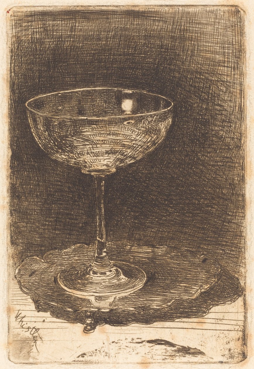 Das Weinglas von James Abbott McNeill Whistler