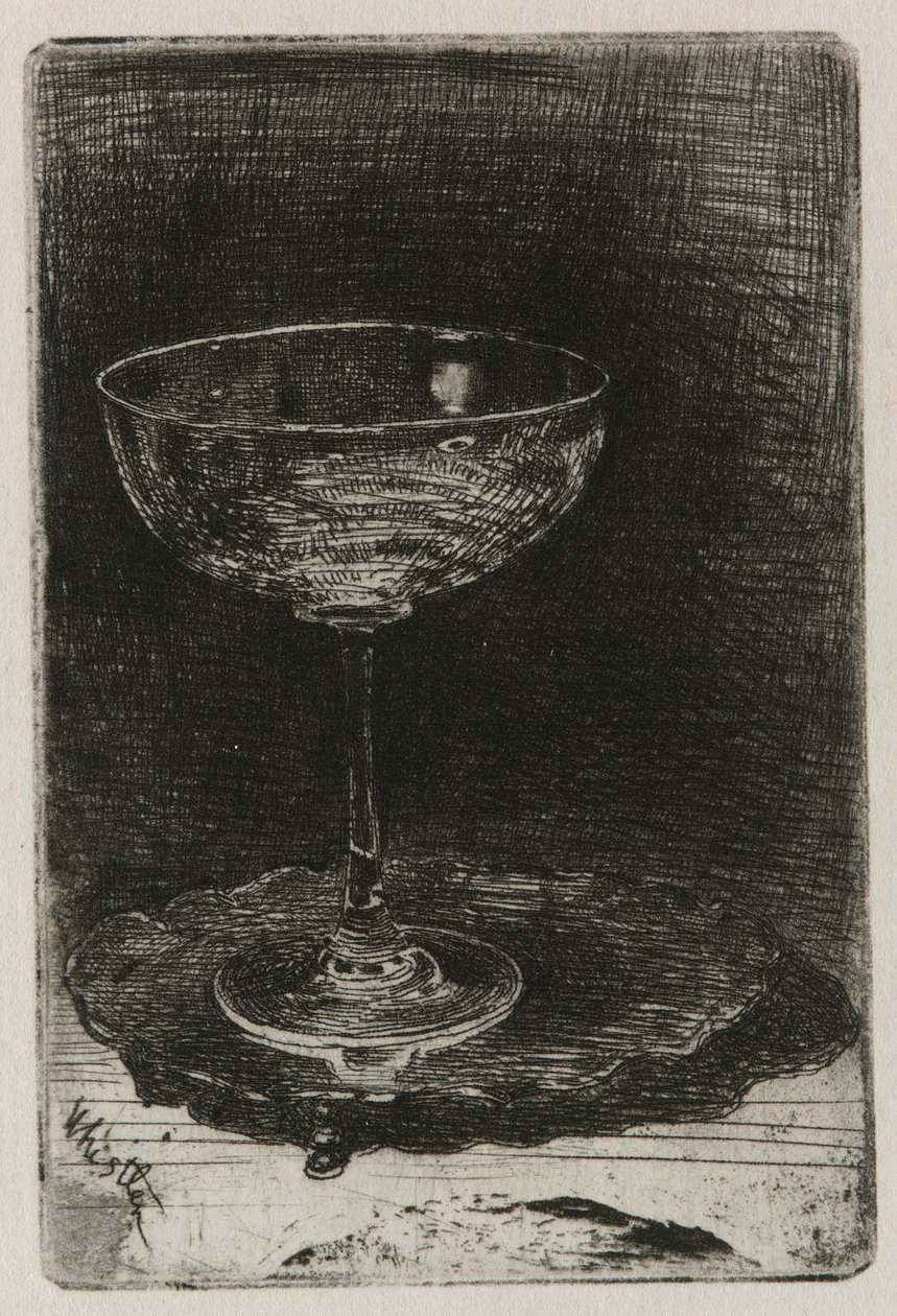 Das Weinglas von James Abbott McNeill Whistler