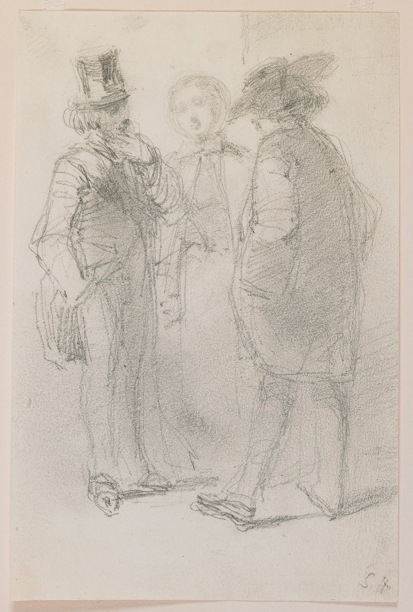 Whistler mit Freunden von James Abbott McNeill Whistler