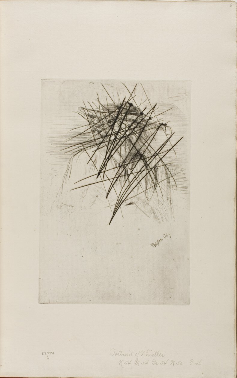 Whistler mit Hut von James Abbott McNeill Whistler