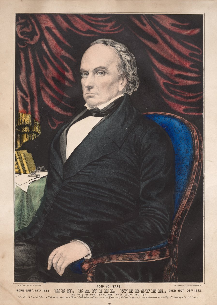 Hon. Daniel Webster, im Alter von 70 Jahren von James Merritt Ives