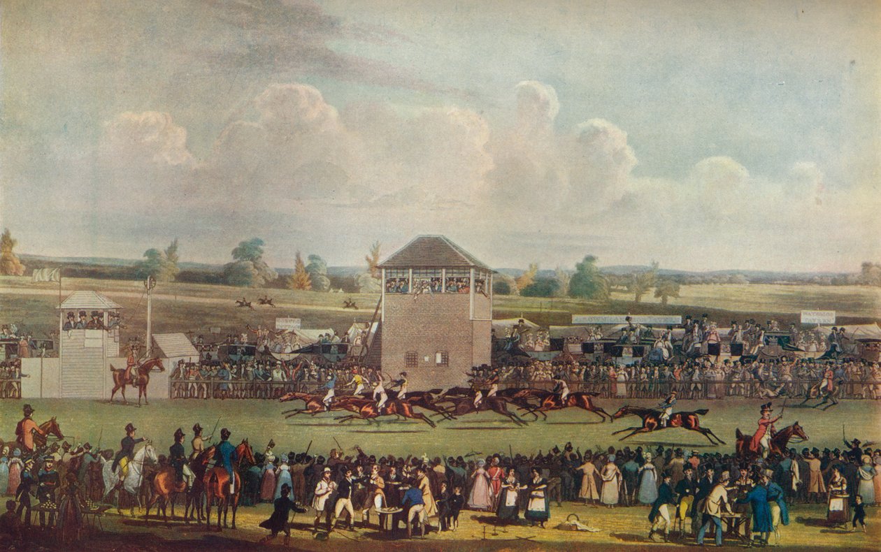 Ascot Heath Rennen, 19. Jahrhundert von James Pollard