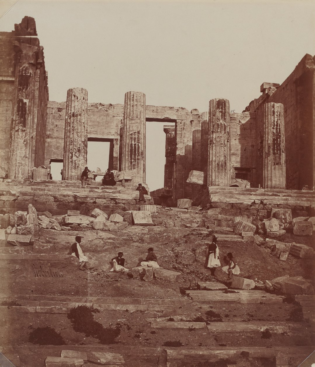 Die Propyläen auf der Akropolis von James Robertson