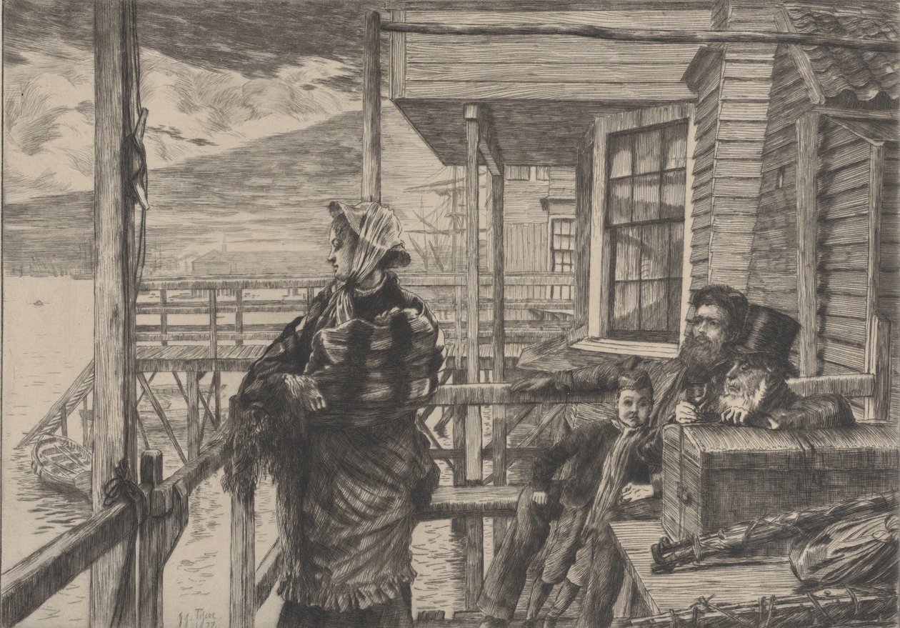 The Three Crows Inn, Gravesend, 1877 von James Tissot