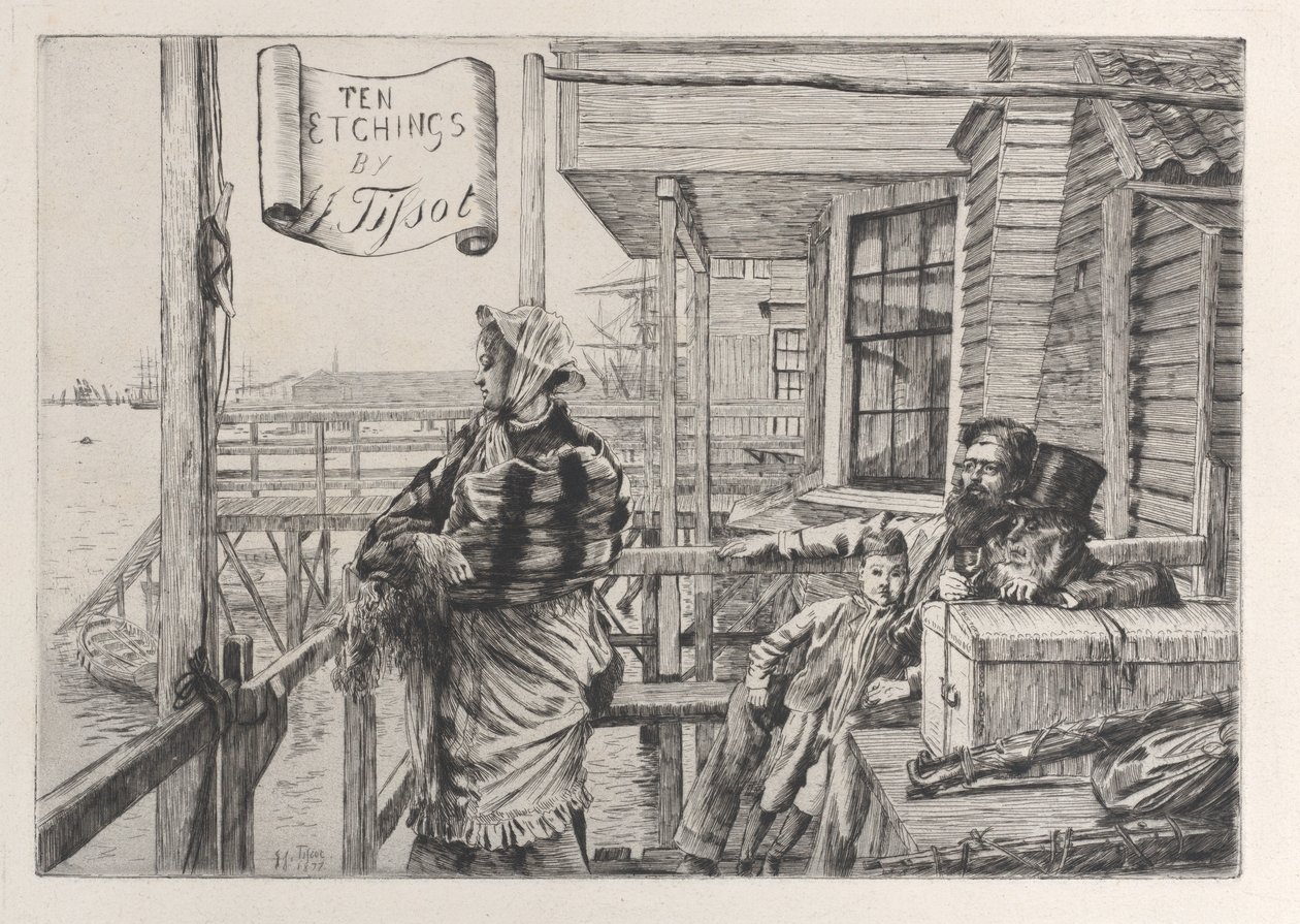 The Three Crows Inn, Gravesend, 1877 von James Tissot