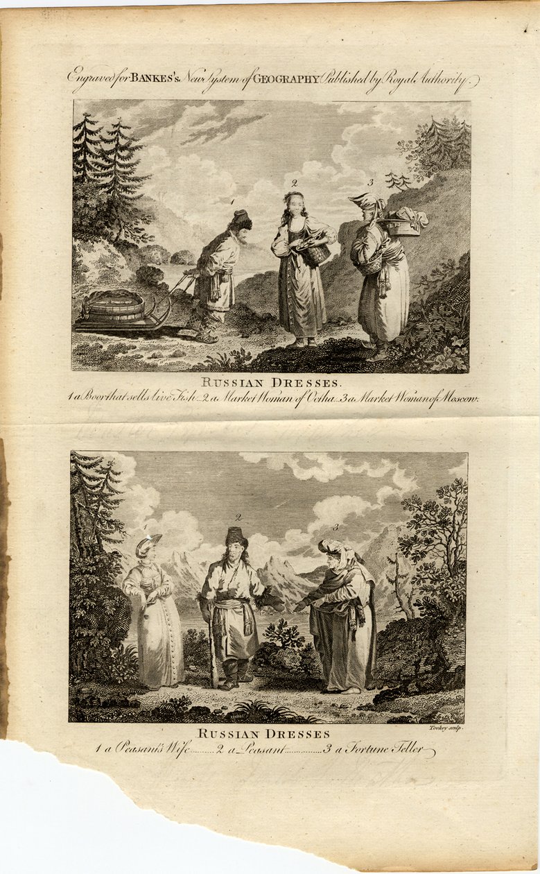 Russische Kleider, ca. 1775 von James Tookey