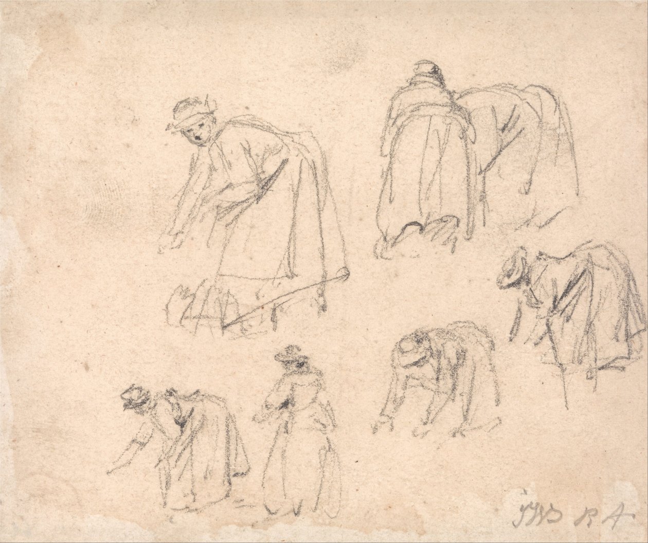 Figurenstudien: Frauen bei der Arbeit von James Ward