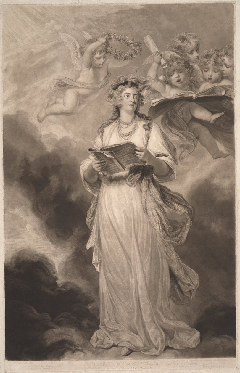 Mrs. Billington als St. Cecilia von James Ward