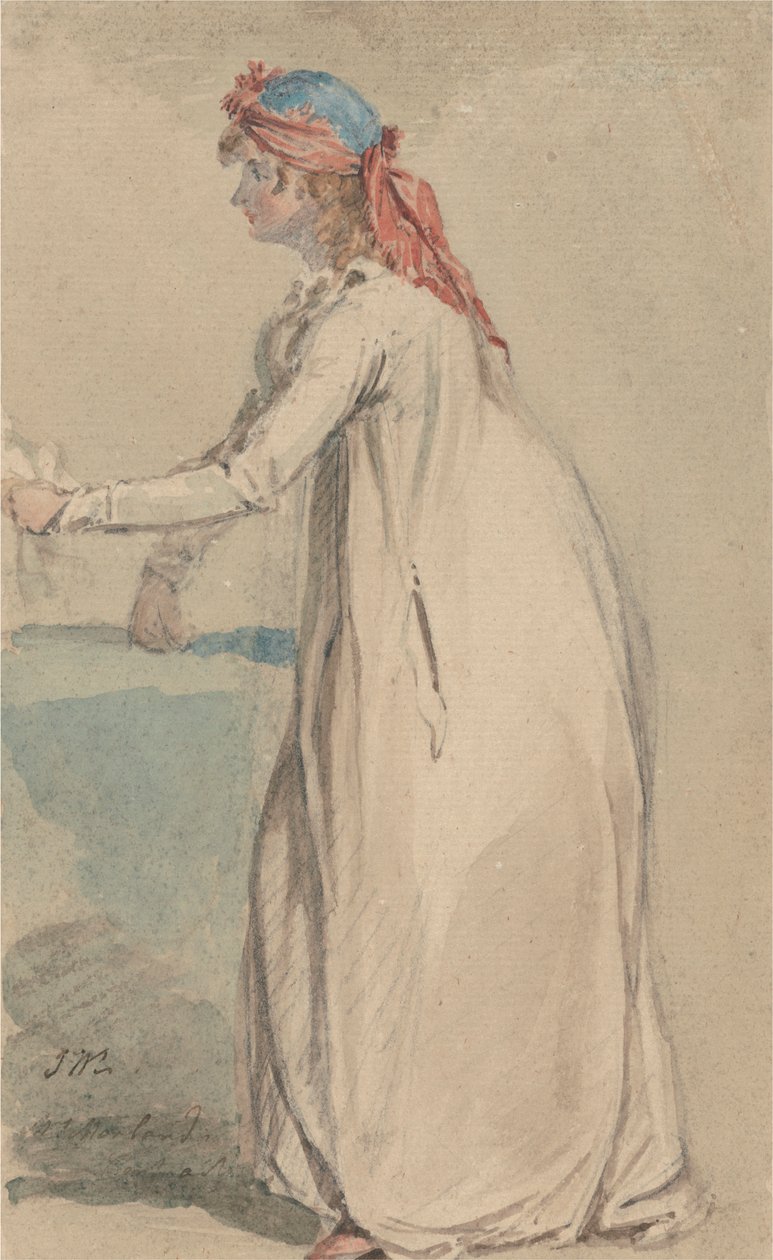 Porträt von Mrs. Morland von James Ward