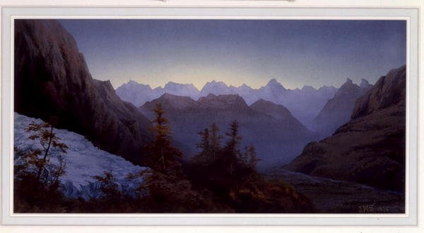 Morgendämmerung in den Alpen von James Whittet Smith