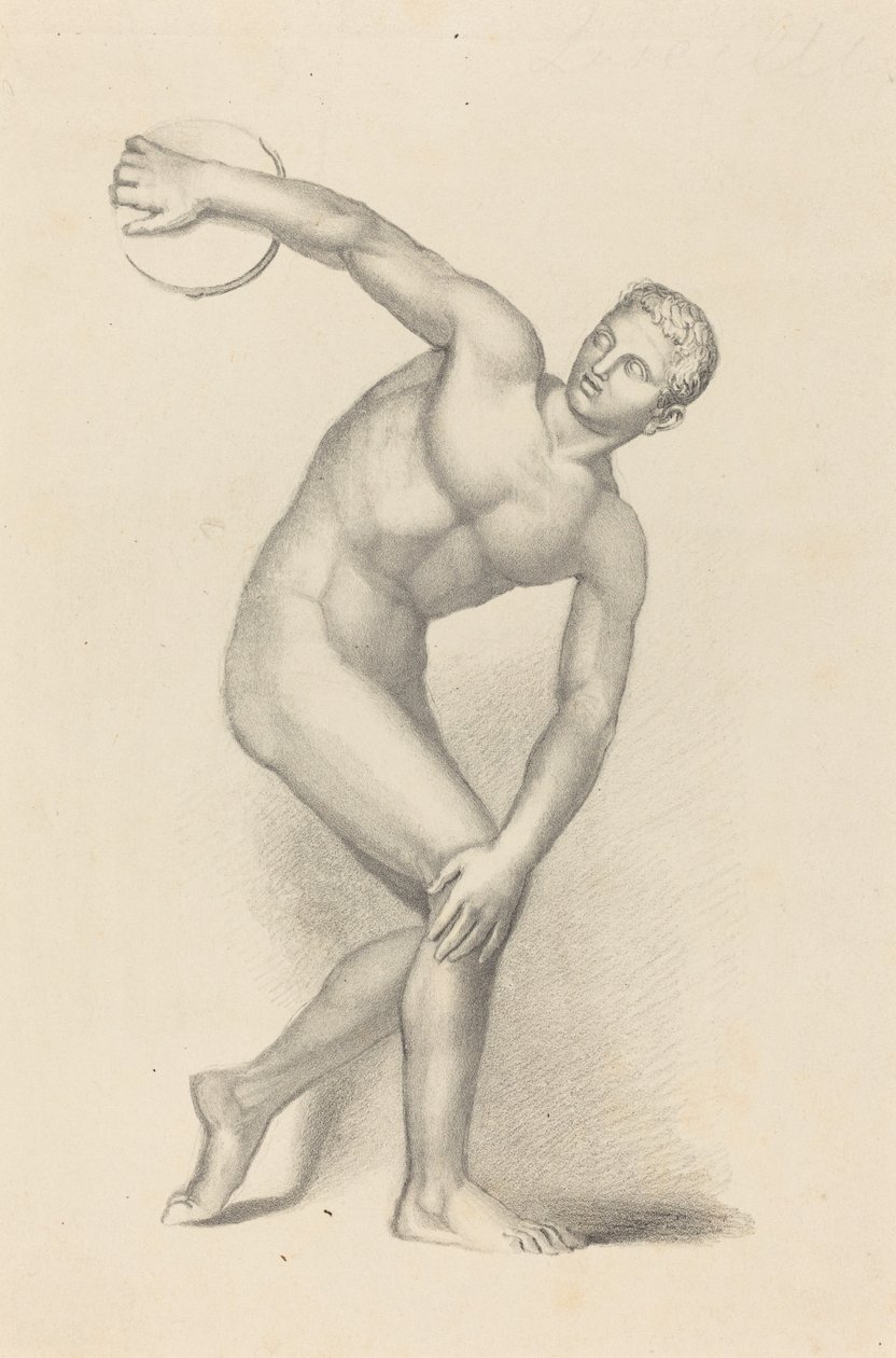 Diskobolus, von Myron von James William Giles after John Flaxman