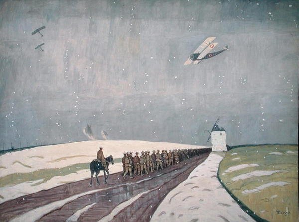 Kanadier im Schnee von James Wilson Morrice