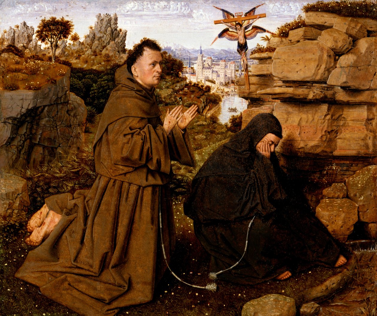 Heiliger Franz von Assisi empfängt die Stigmata von Jan van Eyck