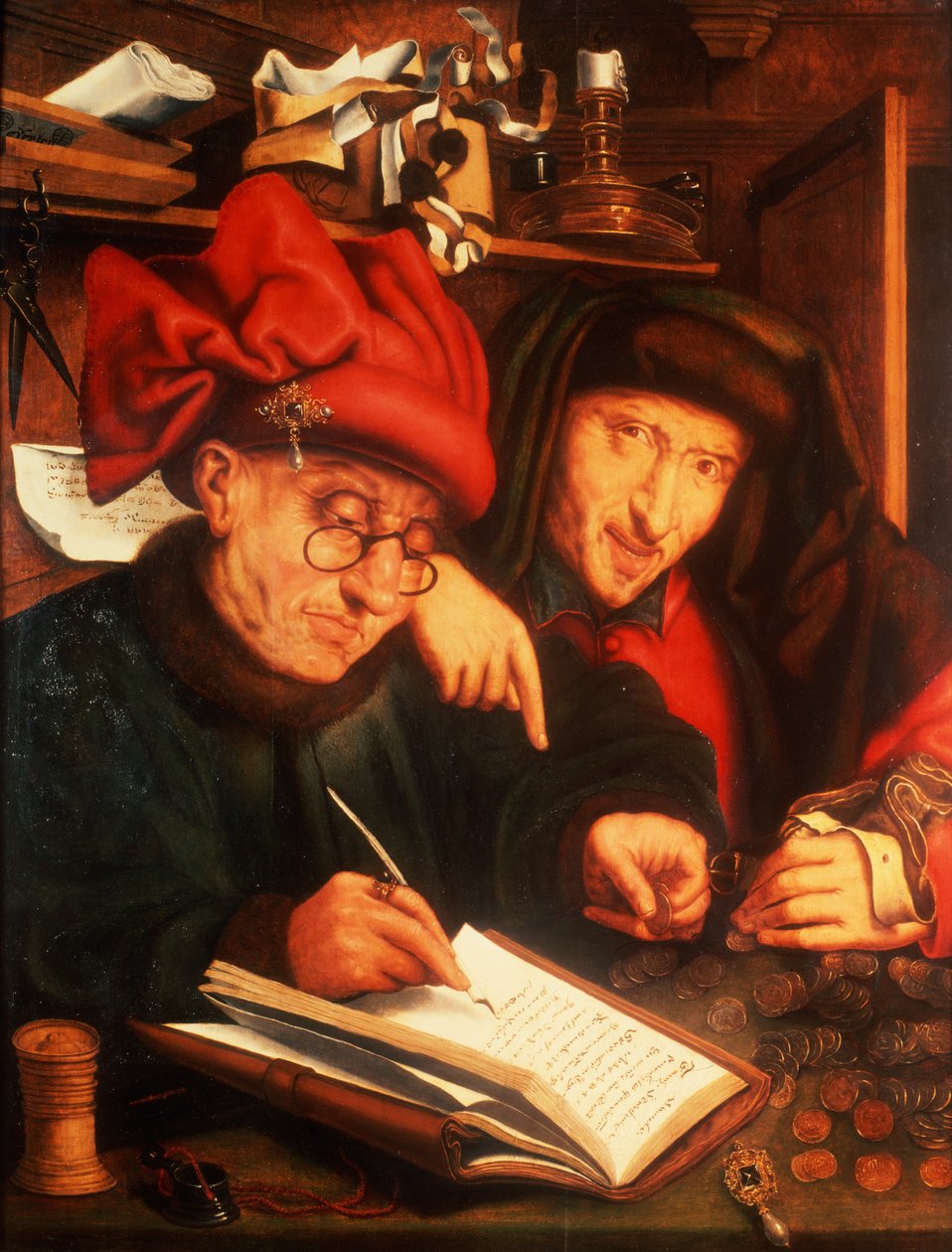 Die Geldverleiher, nach Massys von Jan Anthonisz. van Ravesteyn