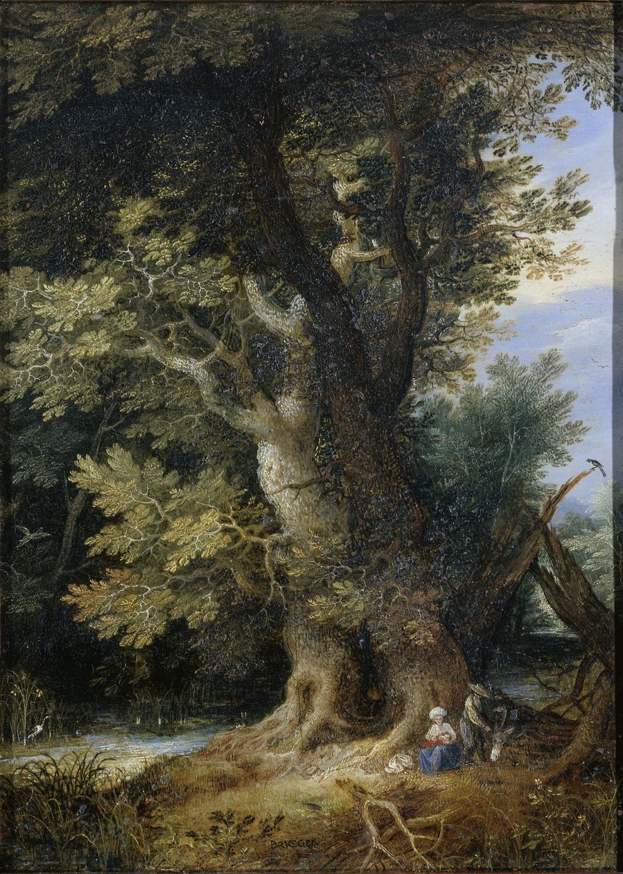 Ruhe auf der Flucht nach Ägypten von Jan the Elder Brueghel