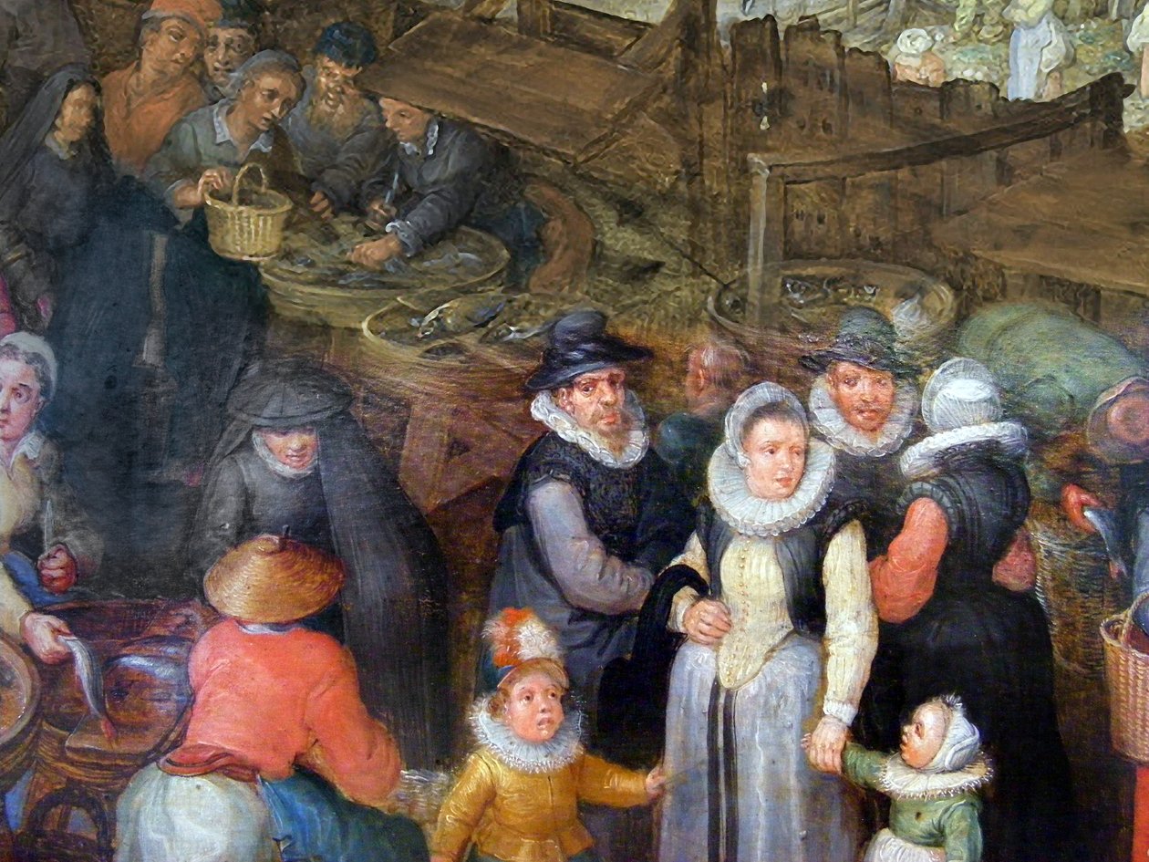 Großer Fischmarkt von Jan the Elder Brueghel