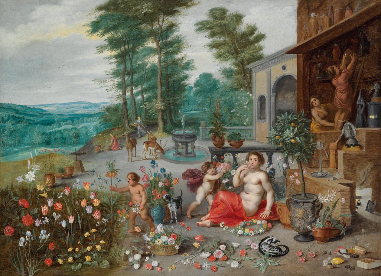 Eine Allegorie des Geruchs von Jan Brueghel the Younger