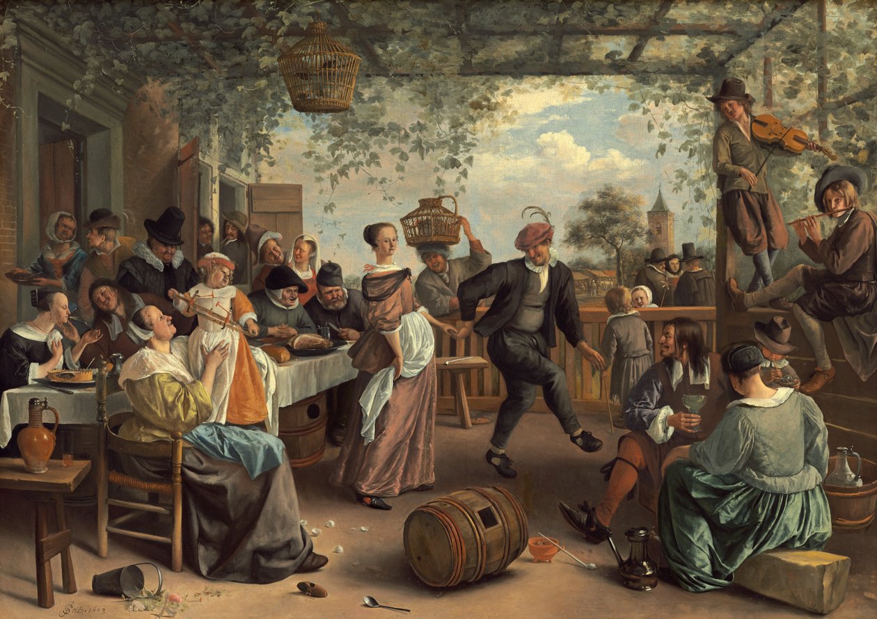 Das tanzende Paar von Jan Havickszoon Steen