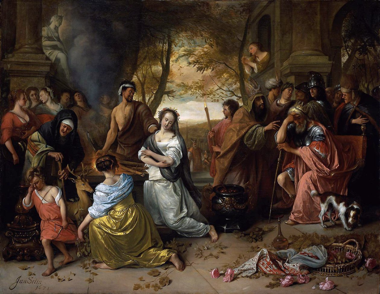 Das Opfer der Iphigenie von Jan Havickszoon Steen