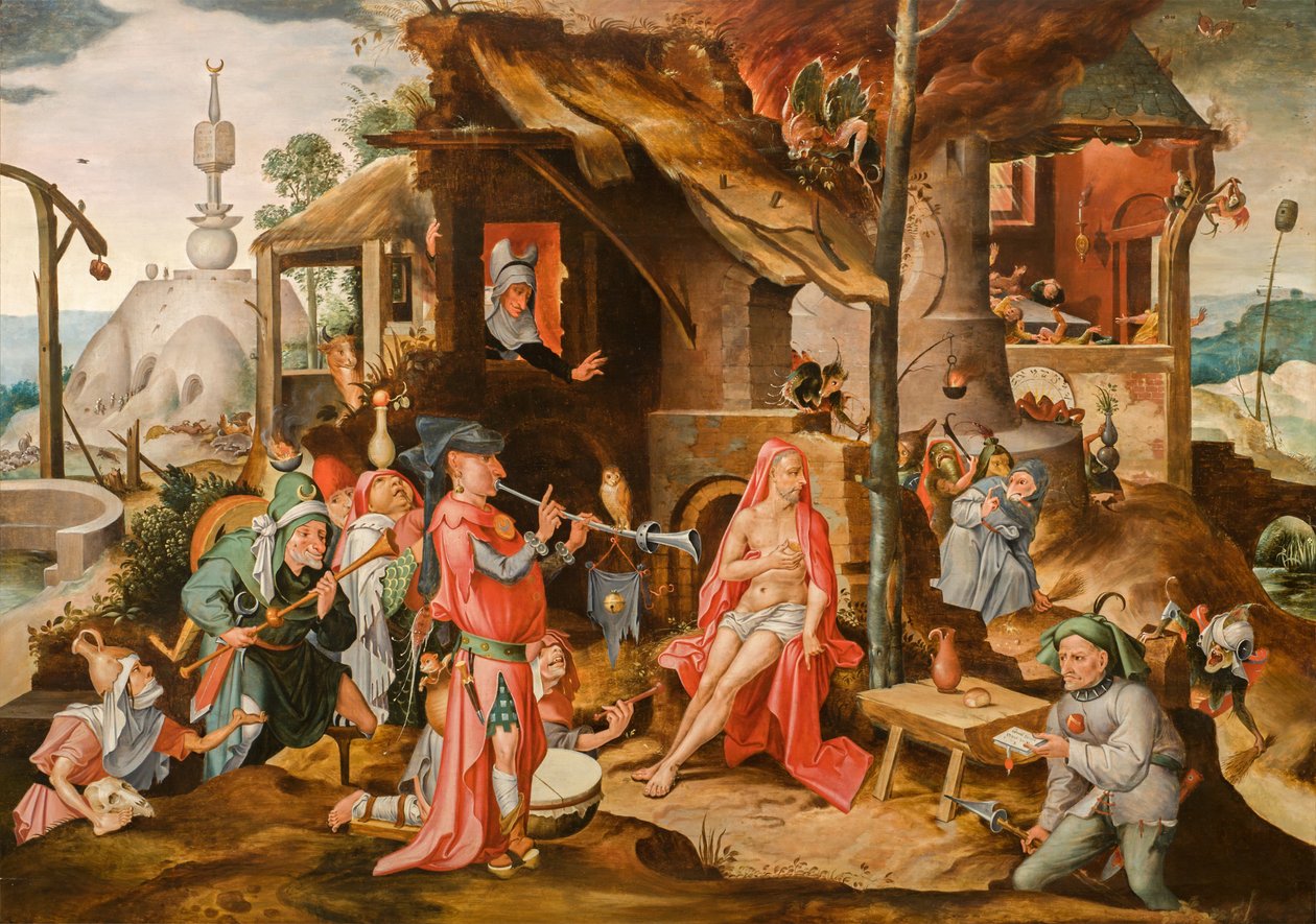 Die Verspottung Hiobs von Jan Mandijn