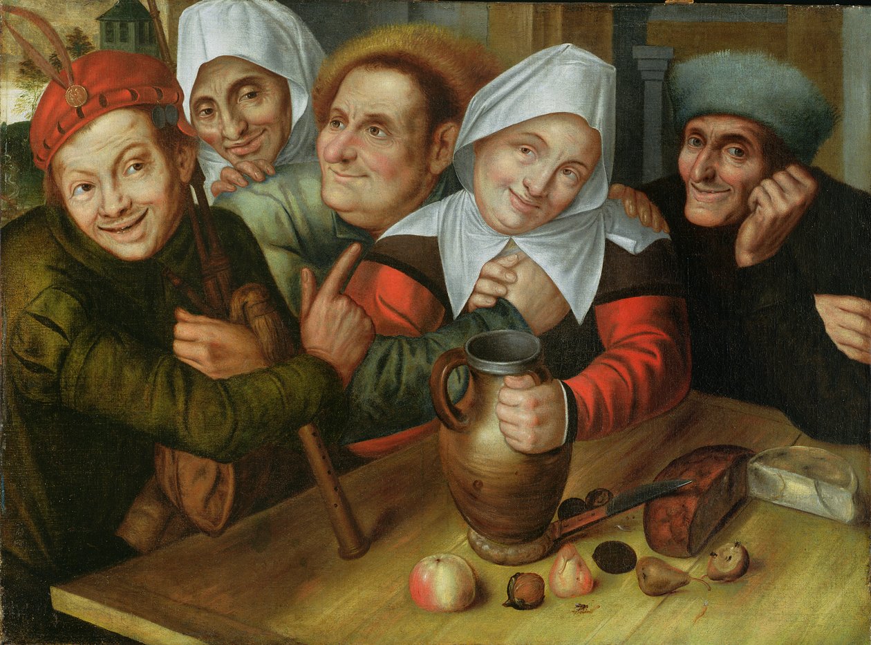Eine fröhliche Gesellschaft, ca. 1557 von Jan Massys or Metsys