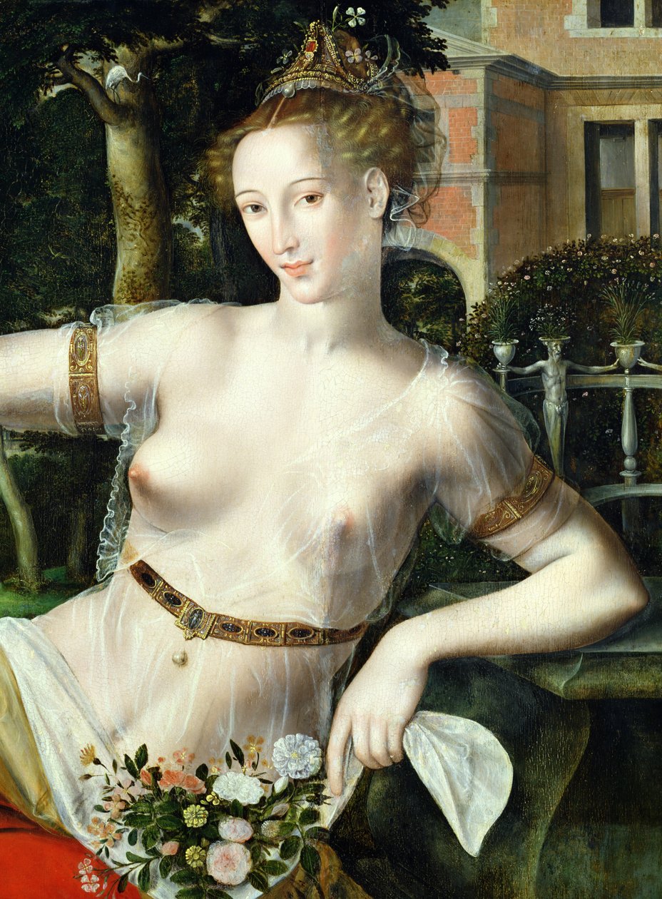 Detail von Flora, 1559 (Detail) von Jan Massys or Metsys