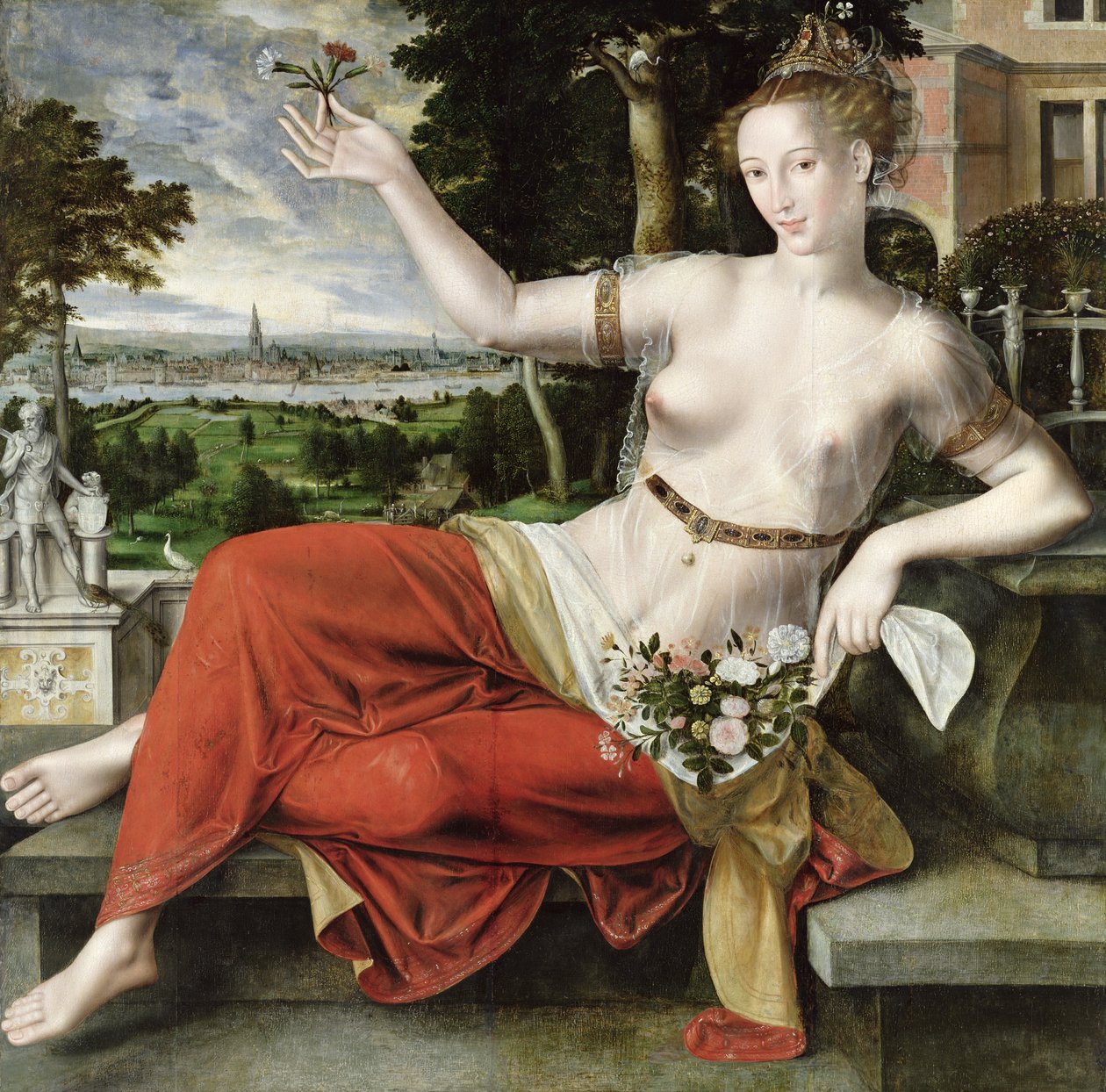 Flora, 1559 von Jan Massys or Metsys