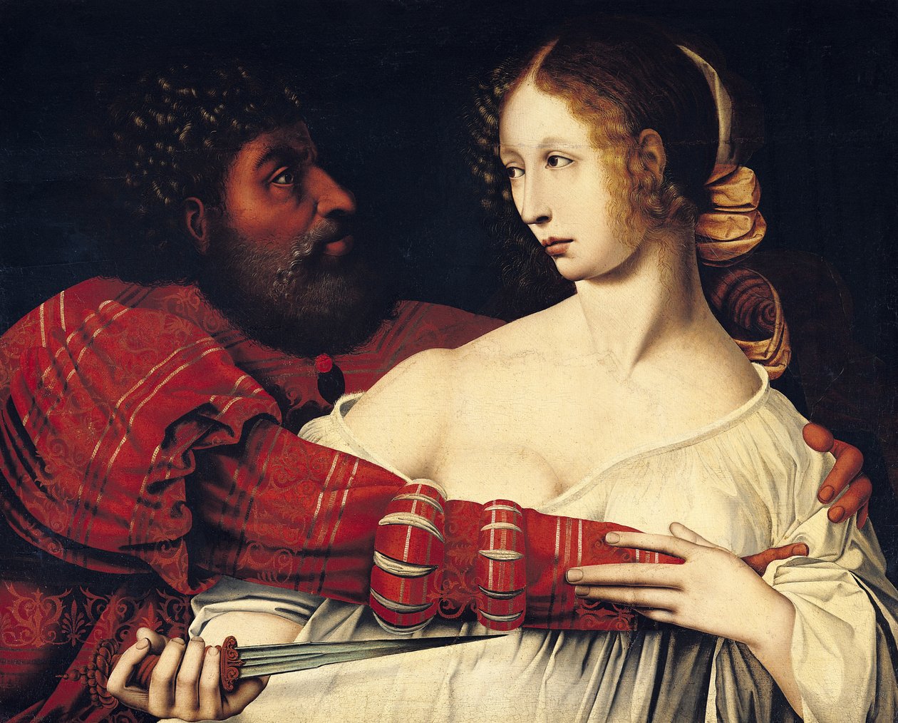 Tarquin und Lucretia von Jan Massys or Metsys