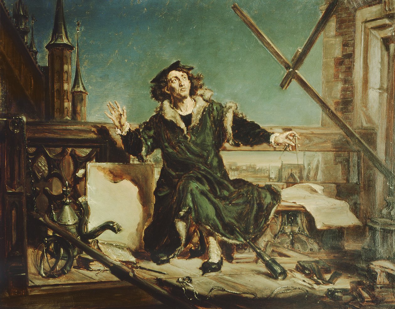 Kopernikus im Turm von Frombork von Jan Alojzy Matejko