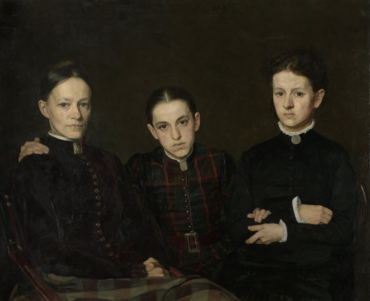 Porträt von Cornelia, Clara und Johanna Veth, 1885 von Jan Pieter Veth