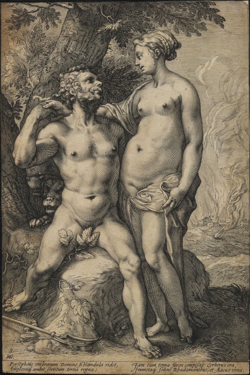 Pluto und Proserpina von Jan Saenredam