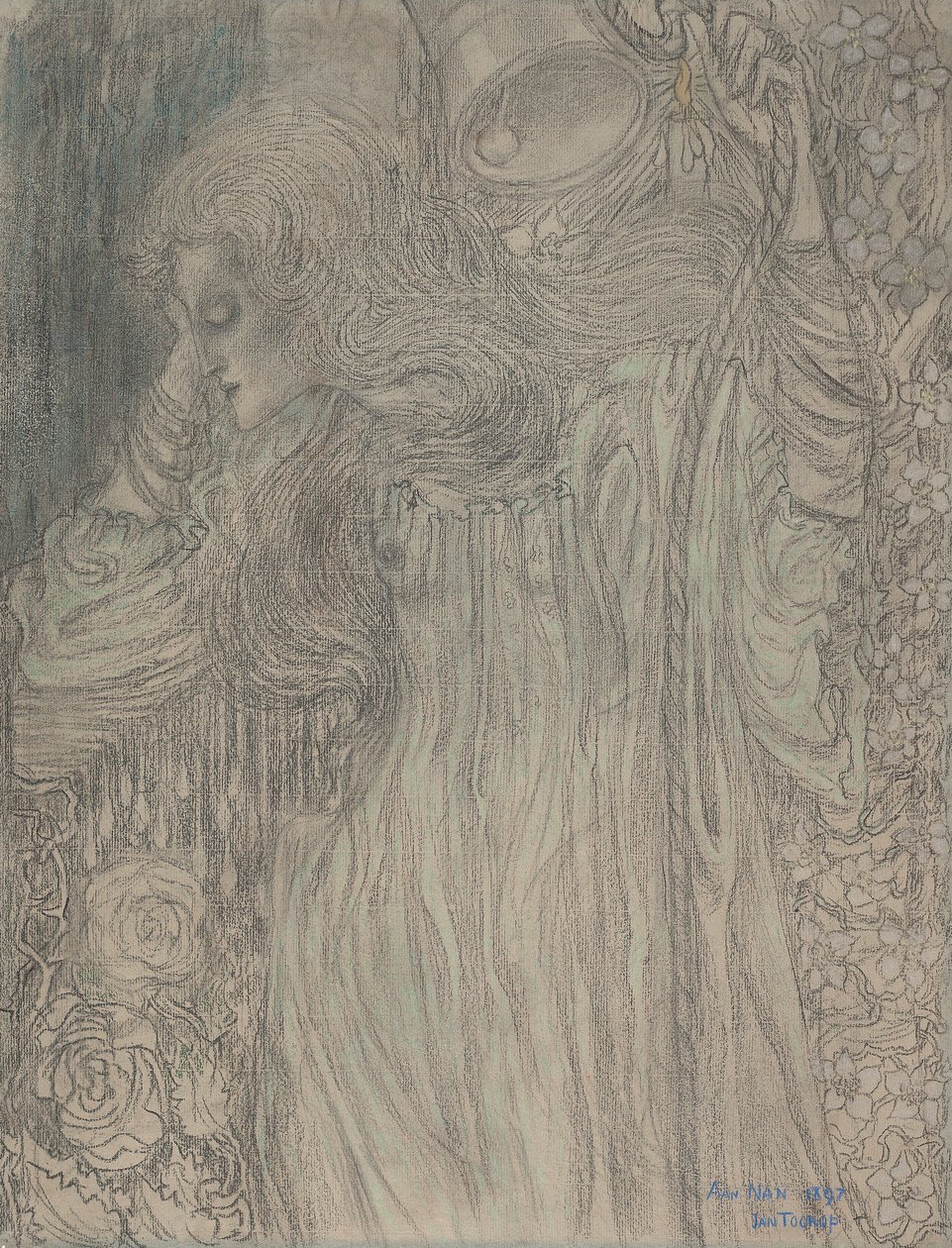 Der Träumer, ca. 1897 von Jan Toorop