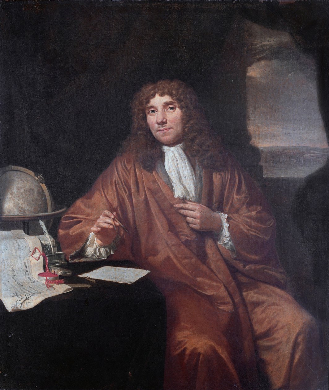 Porträt von Anthonie van Leeuwenhoek (1632-1723) von Jan Verkolje