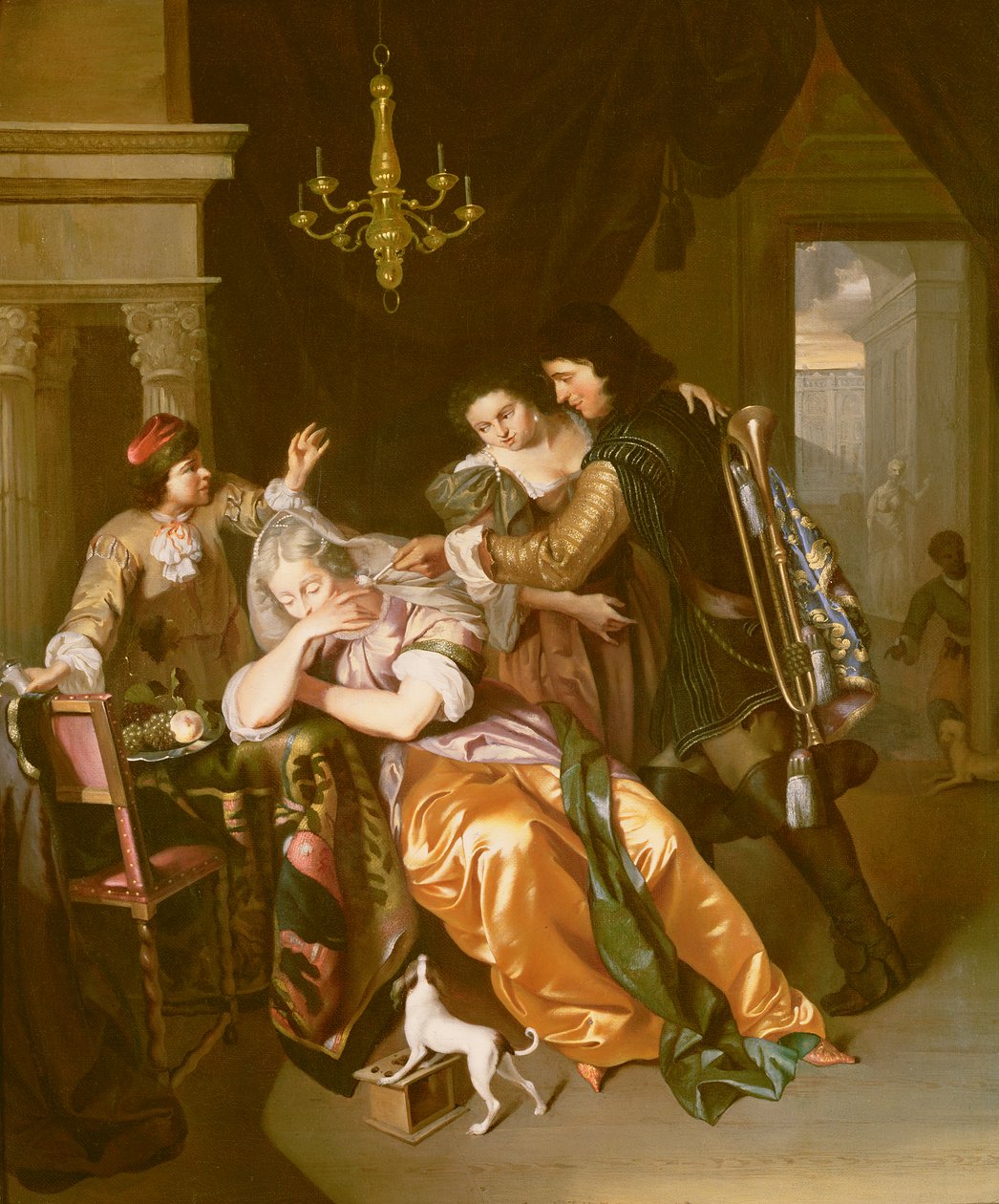 Die Dame und der Trompeter von Jan Verkolje