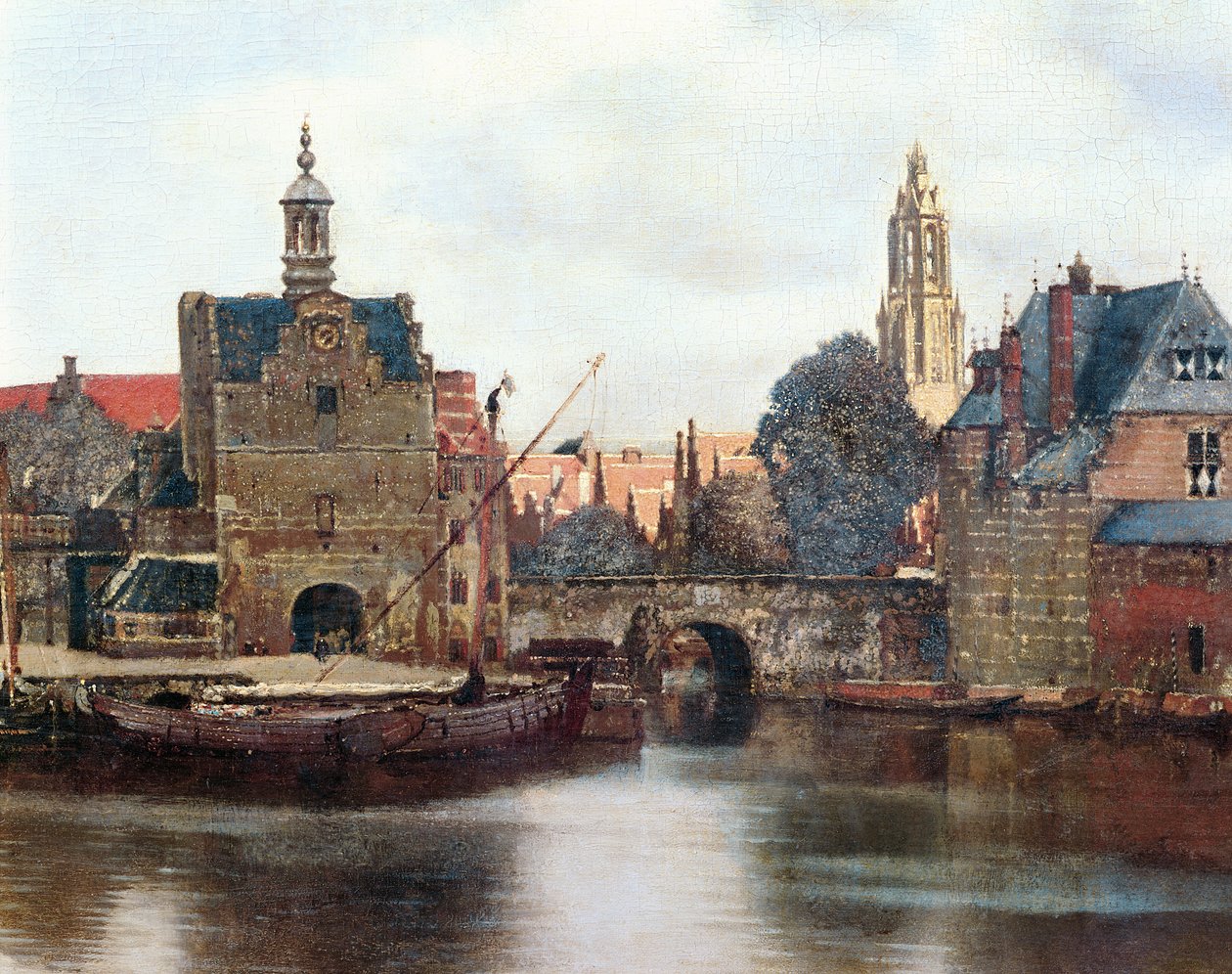 Ansicht von Delft (Detail) von Jan Vermeer van Delft