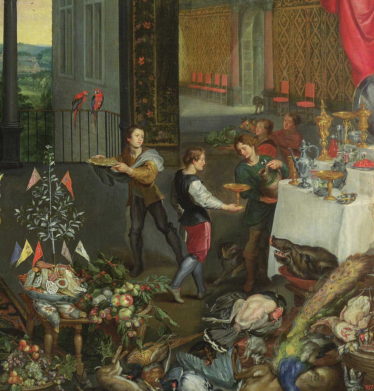 Allegorie des Geschmacks (Detail) von Jan the Elder Brueghel