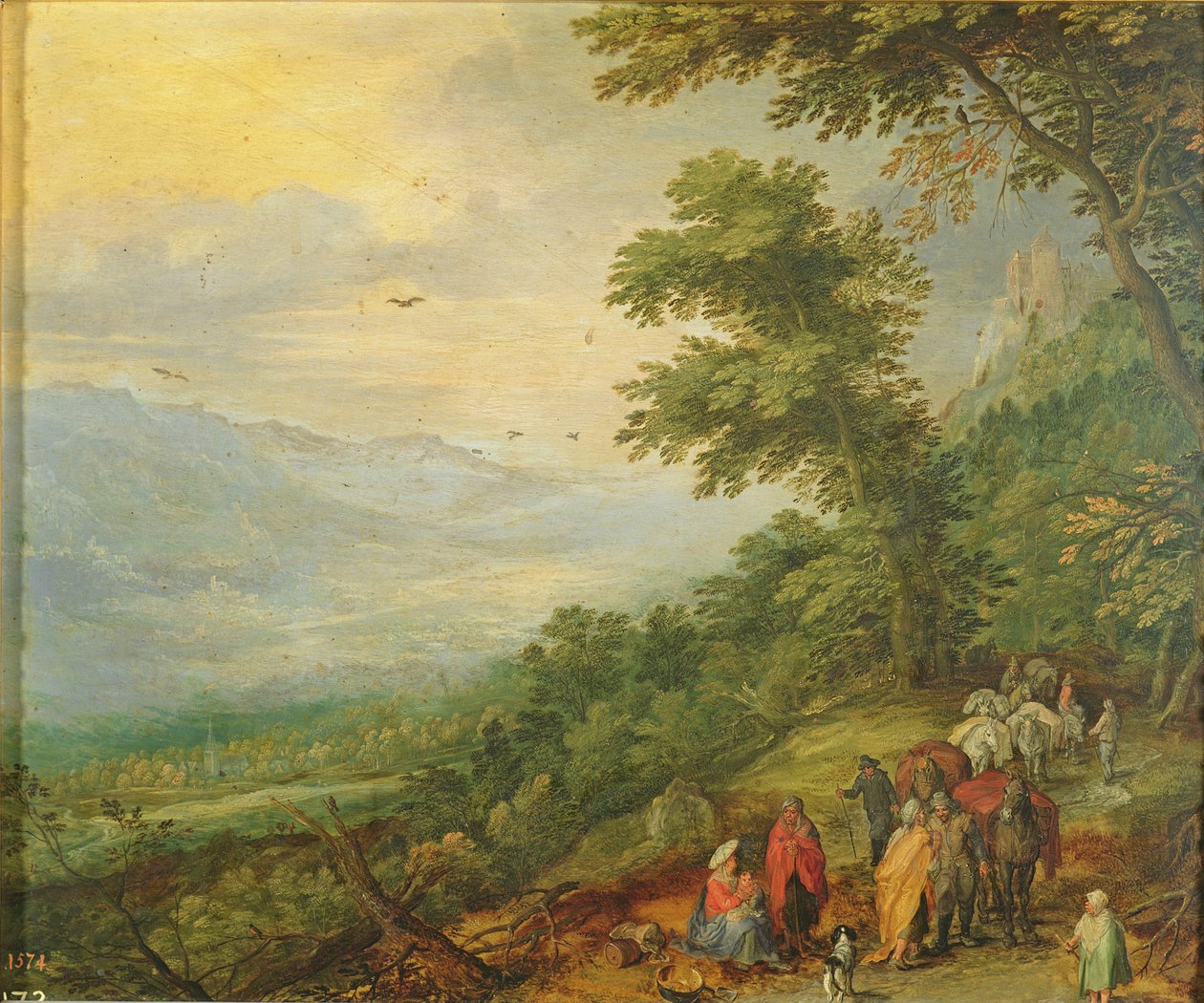 Zigeunerversammlung von Jan the Elder Brueghel