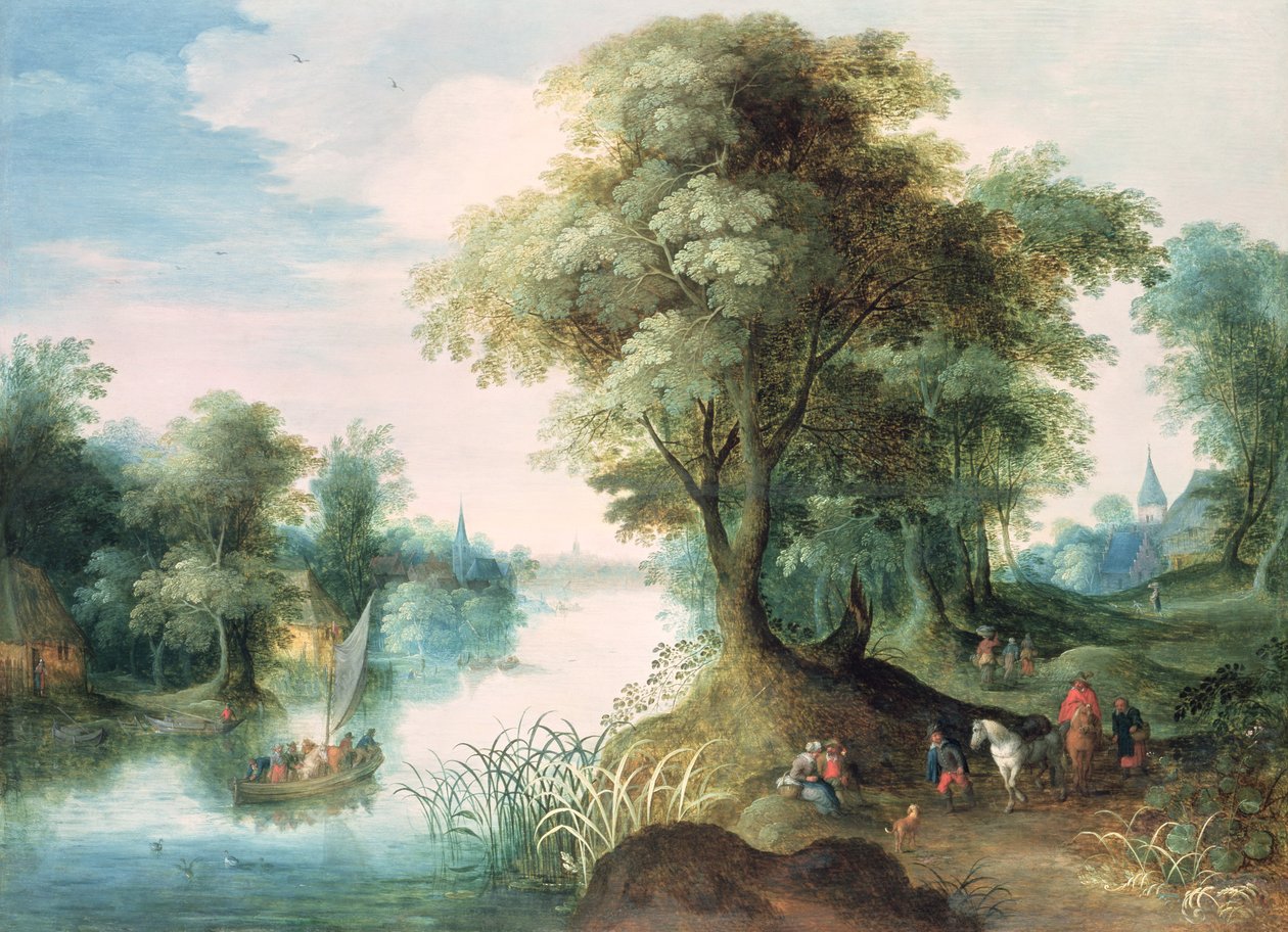 Flusslandschaft von Jan the Elder Brueghel