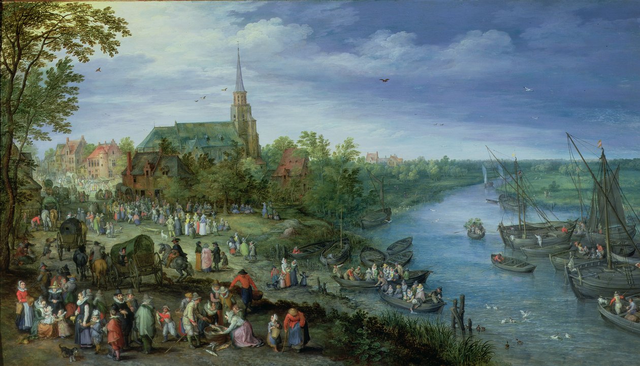 Die jährliche Pfarrmesse in Schelle, 1614 von Jan the Elder Brueghel