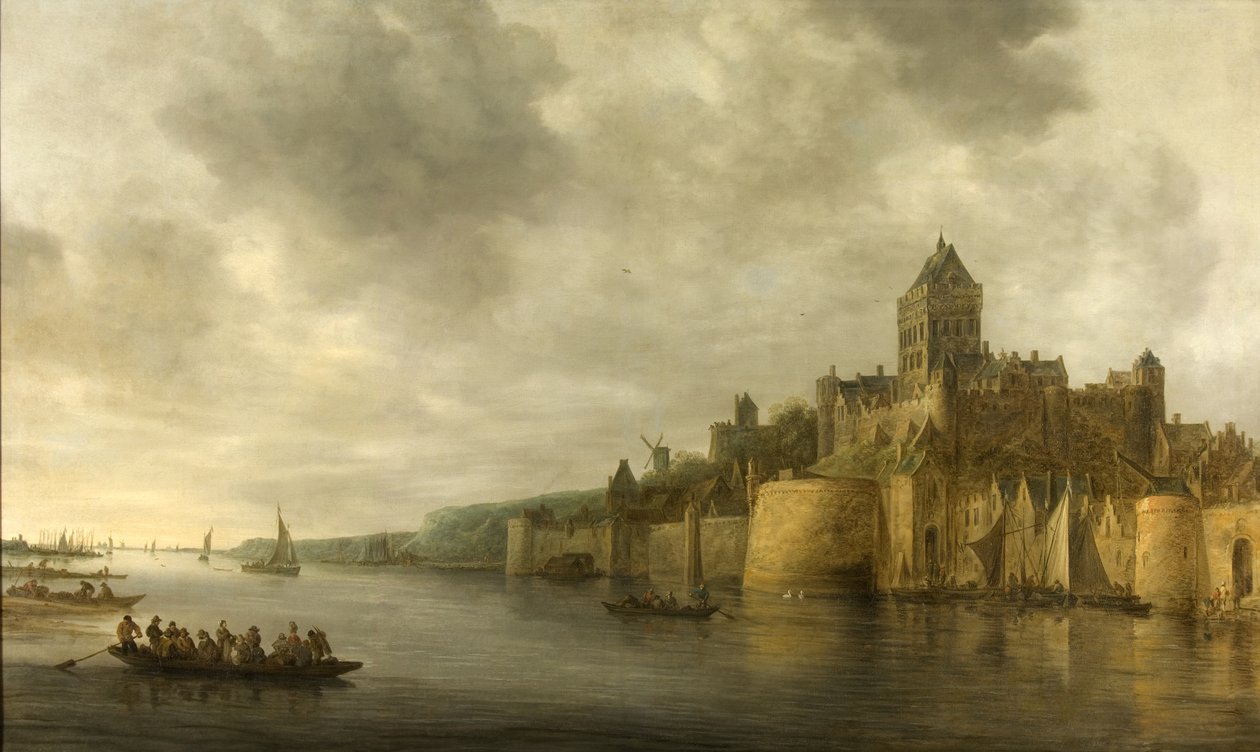 Ansicht des Valkhof in Nijmegen von Jan Josephsz van Goyen