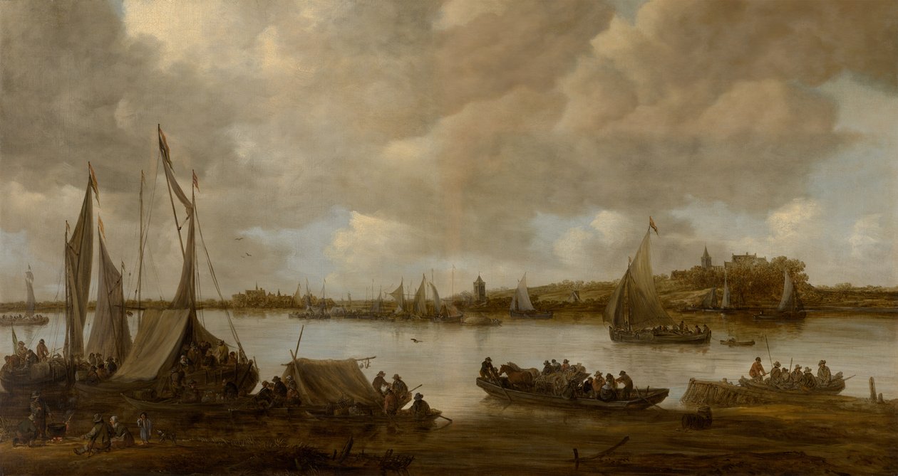 Blick auf den Rhein bei Hoog von Jan Josephsz van Goyen