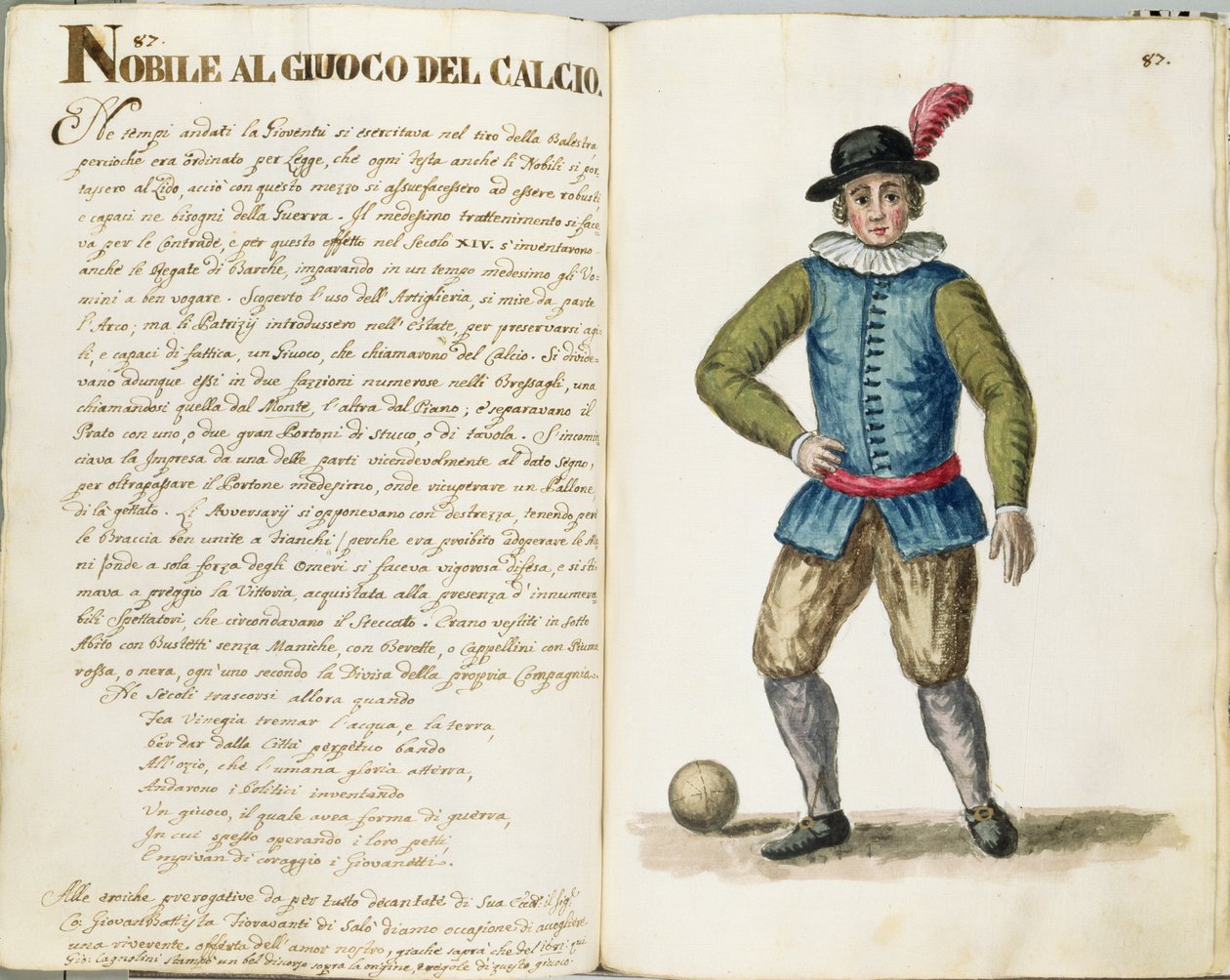 Adliger spielt Fußball, Venezianisch von Jan van Grevenbroeck