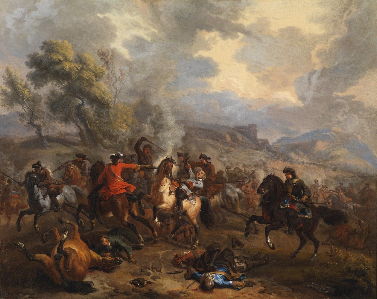 Reitergefecht aus der Zeit des Spanischen Erbfolgekriegs von Jan van Huchtenburgh