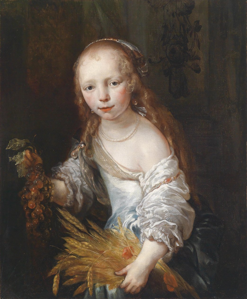 Porträt eines jungen Mädchens als Ceres von Jan van Noordt