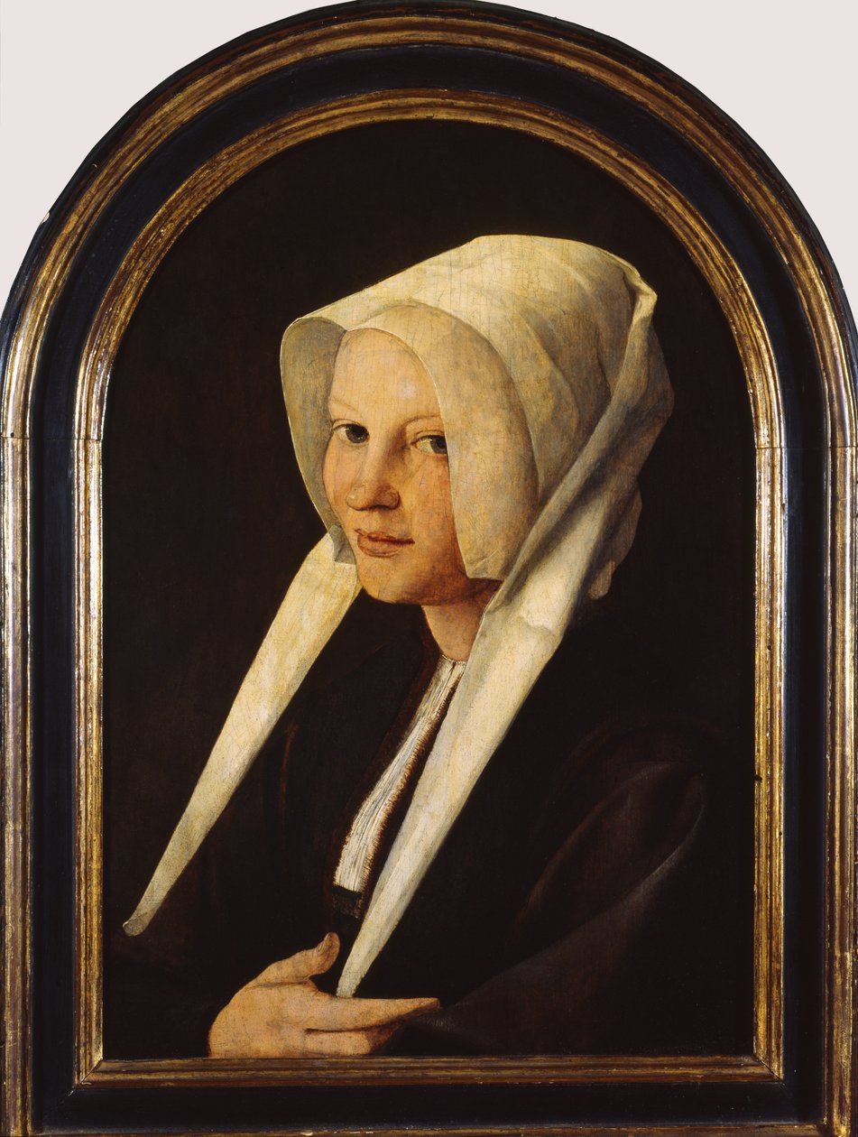 Porträt von Agatha van Schoonhoven, 1529 von Jan van Scorel