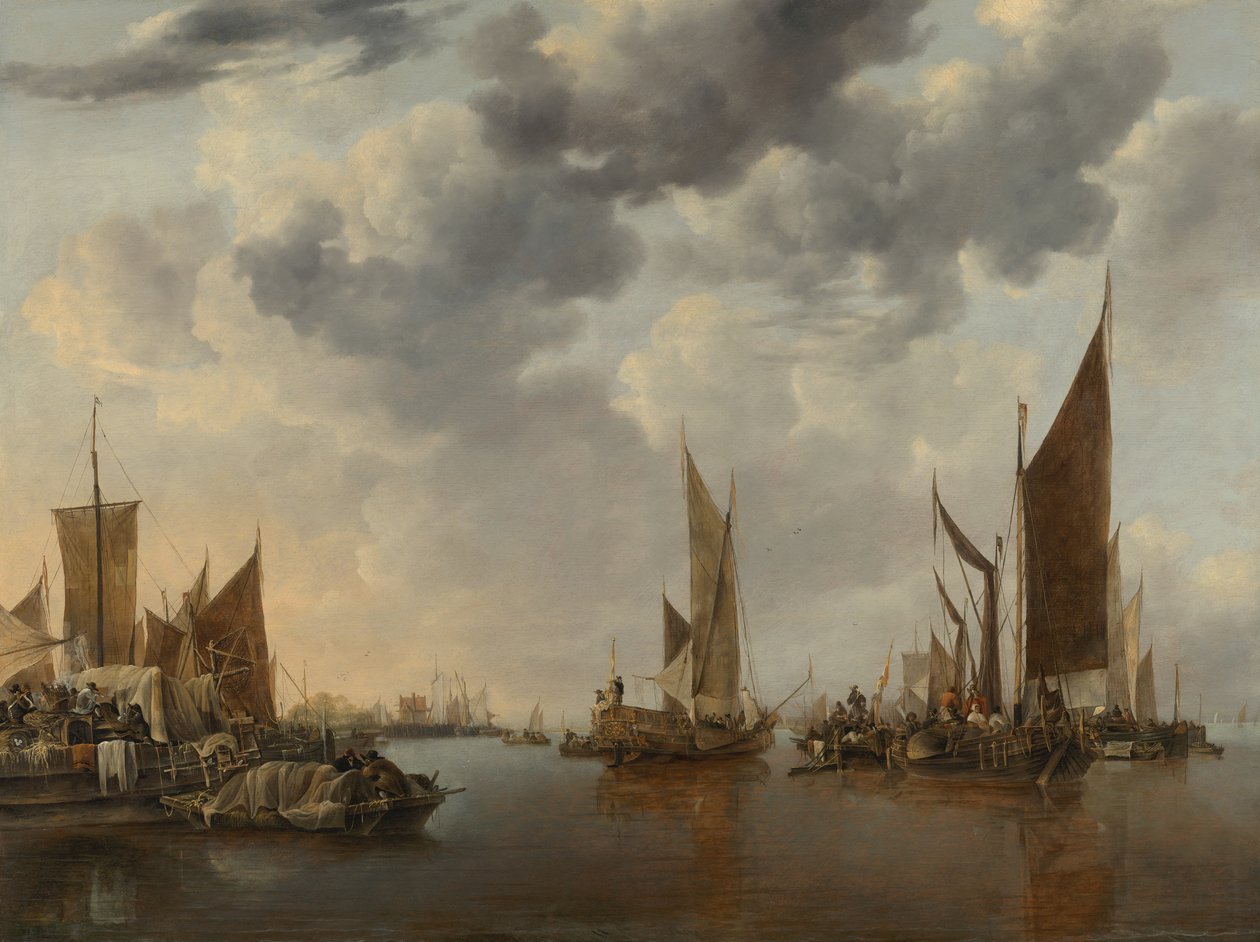 Meeresansicht mit Schiffen von Jan van de Cappelle