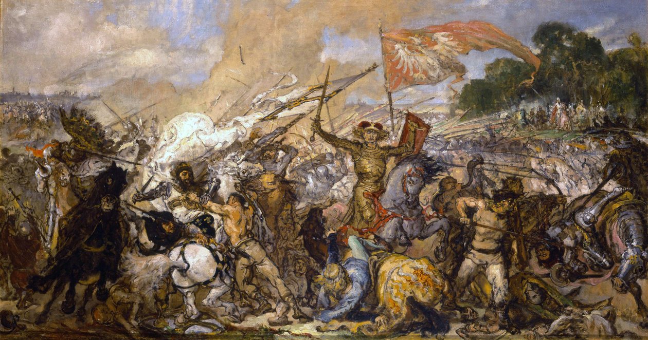 Die Schlacht von Grunwald (Skizze) von Jan Alojzy Matejko