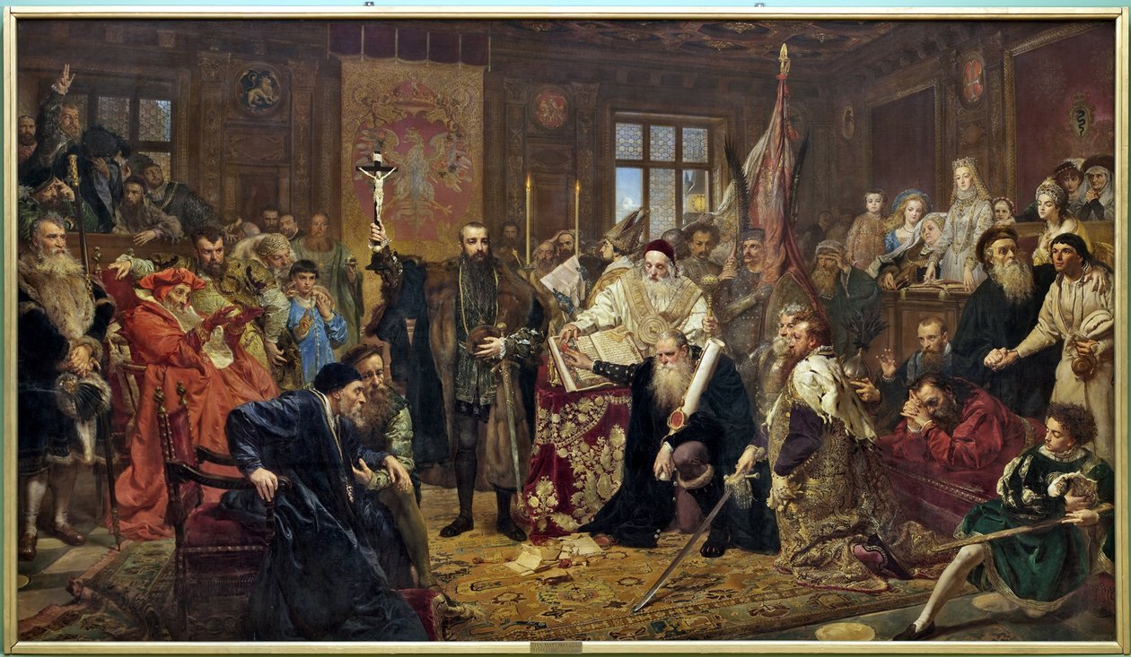 Die Union von Lublin, 1869 von Jan Alojzy Matejko